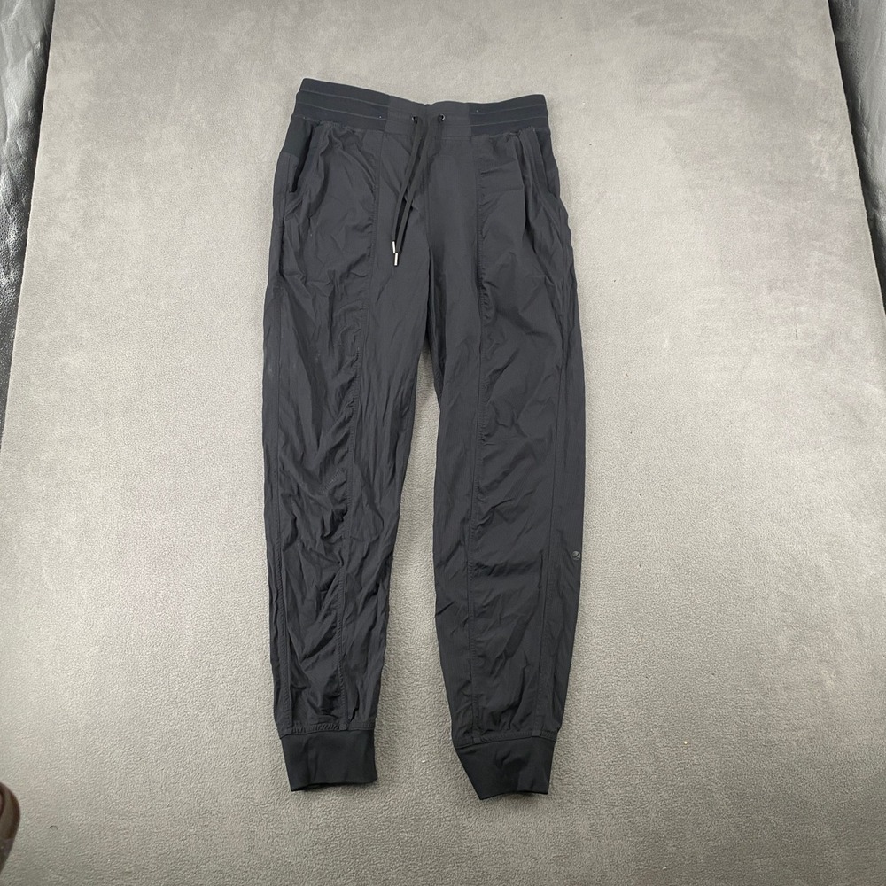 CRZ YOGA Studio Joggers Black Lightweight Athletic Pants Size L JAW101